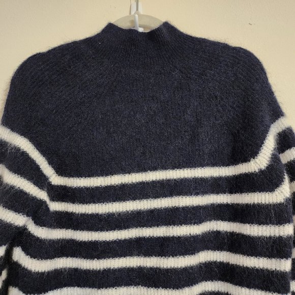Sezane Women TRUDY JUMPER Navy / Ecru, S, Mohair Merinowoll Blend, Classic - Picture 10 of 15